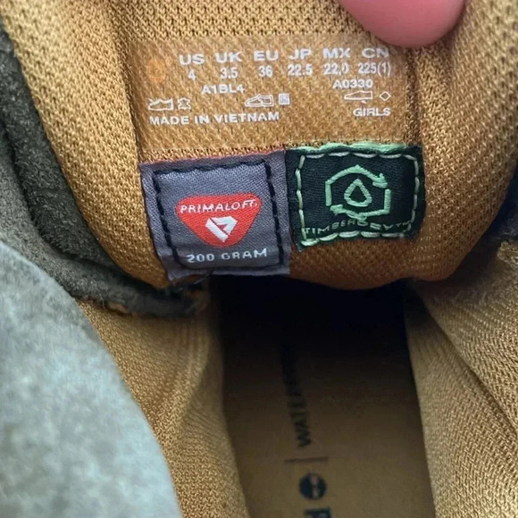 Timberland suede leather waterproof army  green boots - Picture 7 of 8